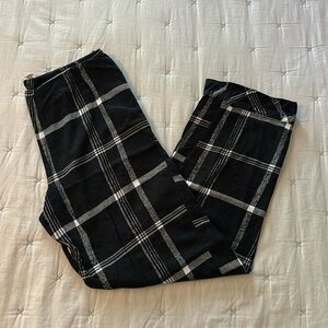 Victoria's Secret Black, White and pale pink Plaid women’s pajama Pants